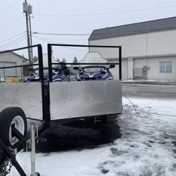 Snowmobiles With Trailor
