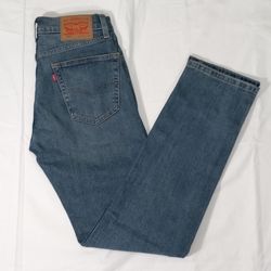 Levi's 505 Regular Fit Straight Leg Stretch Jeans Available in Size 30x34
