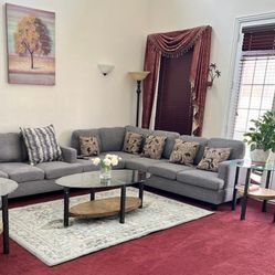 Full Grey Sofa Set Brand New Quality 