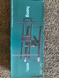 onn. Full Motion TV Wall Mount for 50 to 86 TVs, up to 15° Tilting 