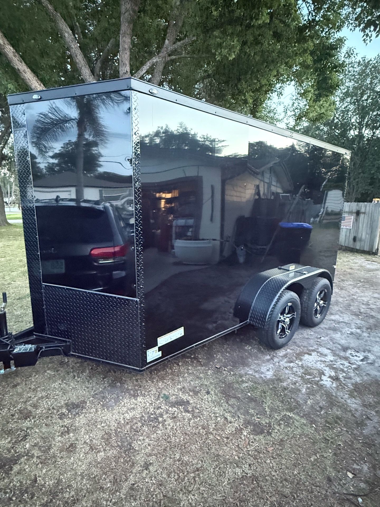New 6x12 enclosed Blacked out