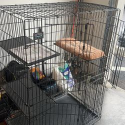 XL Animal Cage/Cat Playpen On Weels 