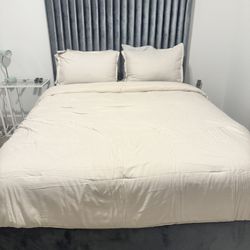Modern Queen Bed Frame-Great Condition!