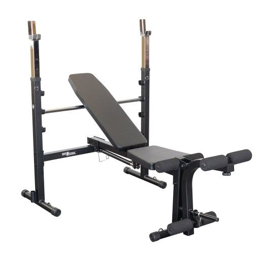 Brand New Olympic 2 Inch Folding Bench With leg curl/leg developer extension