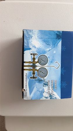 Brass manifold gauge set