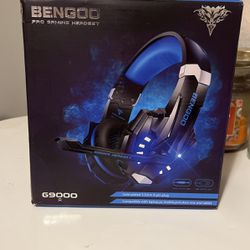 Bengoo Blue Gaming Headphones