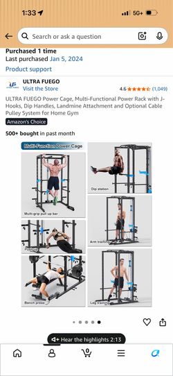 Power cage with bench