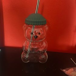 Glass Bear Cup