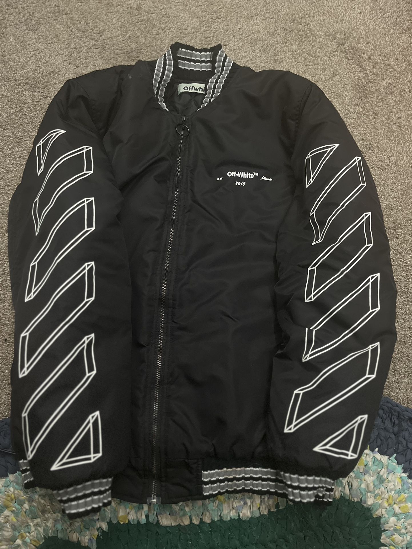 2018 Off White Varsity Jacket