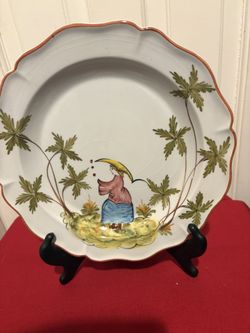 Chelsea House Port Royal Hand Painted Plates Charger Or Wall Hanging Made In Italy
