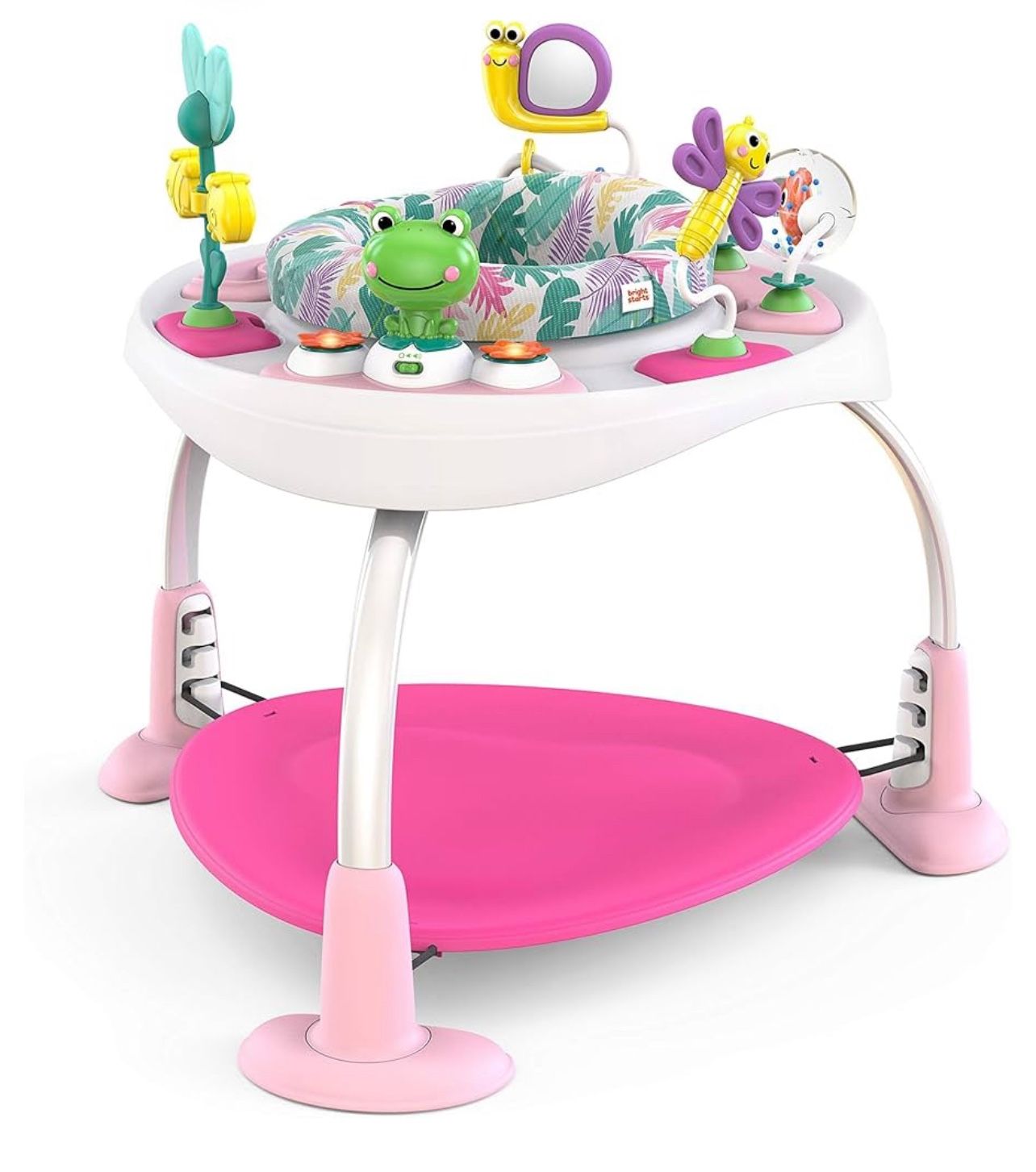 Bright Starts Bounce Bounce Baby 2-in-1 Activity Jumper & Table - Playful Palms