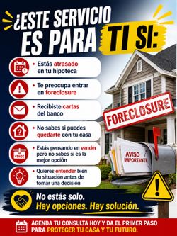 Estás perdiendo tu casa y no sabes que hacer? Aún hay solución