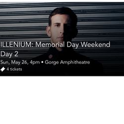 2x Illenium Tickets May 26 Sunday Gorge ($50 Each)