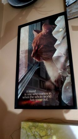 Inspirational Framed Cat Poster