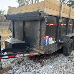 Dump Trailer /flatbed Trailer W /winch