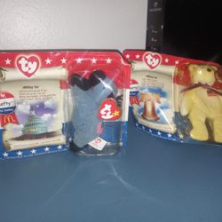 McDonald's Collectors Beanie Babys Liberty And Lefty