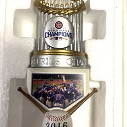 Bradford Exchange 2016 Chicago Cubs World Series Commemorative Trophy Ornament