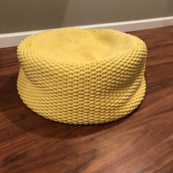 The Land Of Nod Pouf Yellow