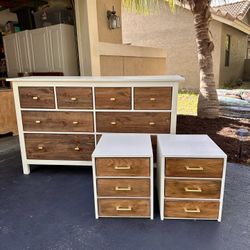Oak Wood Bedroom Set 