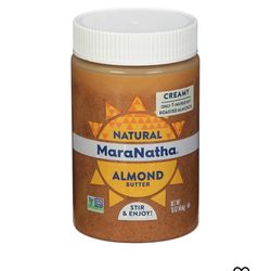 Maranatha Natural Almond Butter 16oz (454g)