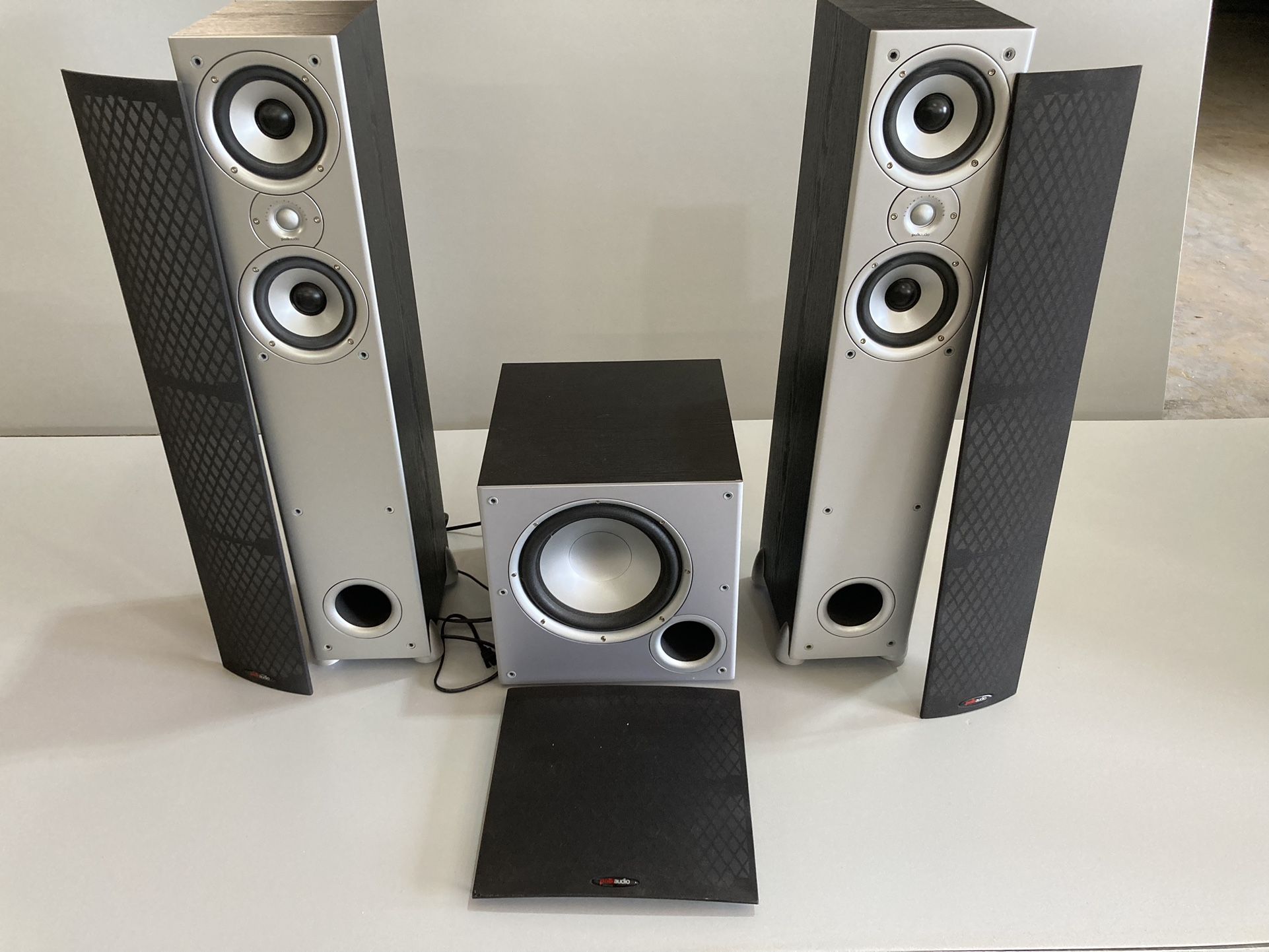 Polk Audio Monitor 50 towers and PSW10 subwoofer