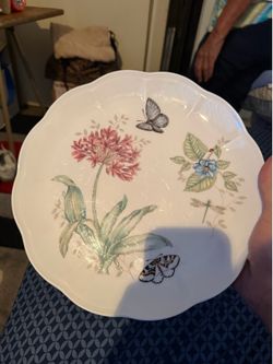 Lenox Butterfly Meadow Eastern Tailed Blue Plates, Set of 4