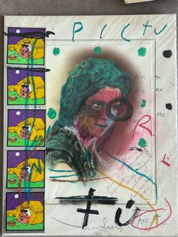 Original Mixed Media Leobardo Huerta