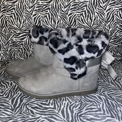 Juicy Couture Animal Print Winter Boots