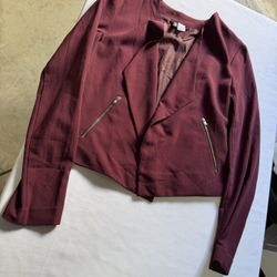 Burgandy Divided  Cardigan 