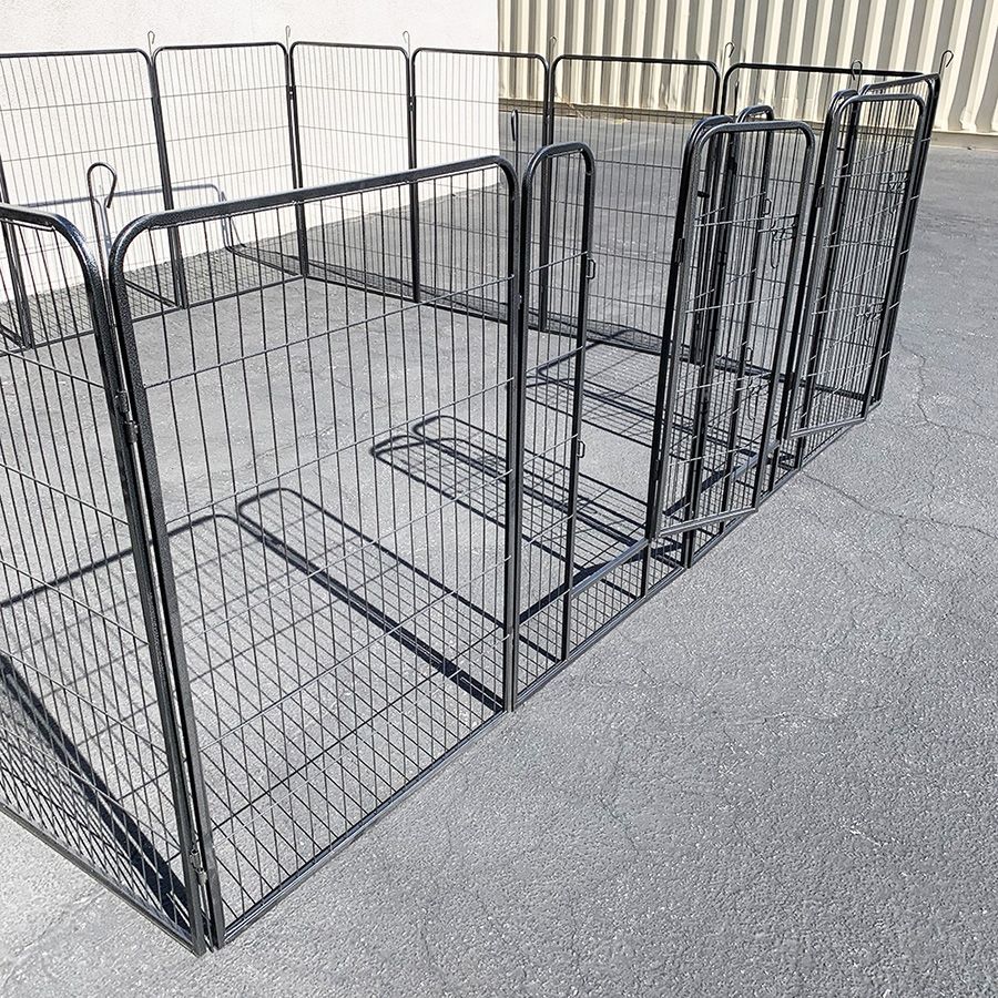 (New) $270 Large 10x10 FT Dog Playpen Pet Kennel w/ 16-Panels (48” Tall X 32” Wide) each panel 