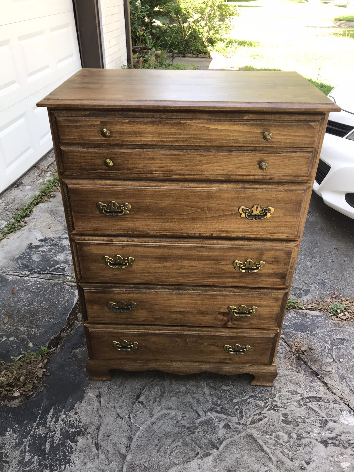 Tan dresser