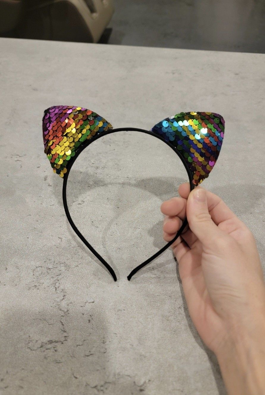 Sequin Cat Ears Costume Dress Up