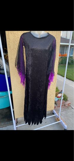 Black Velvet Witch Halloween Costume Dress