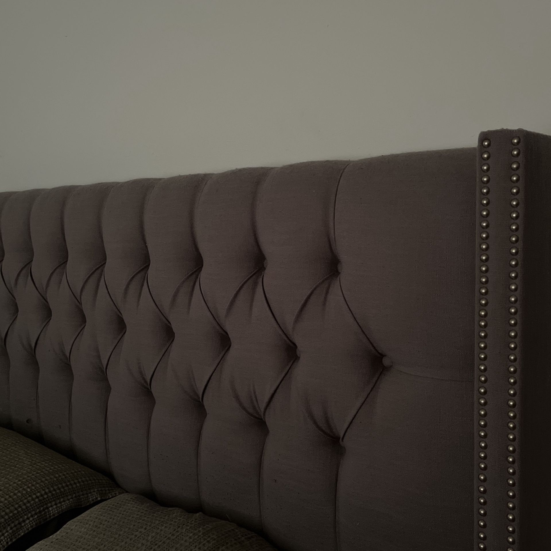 Upholstered Headboard - Gray Linen