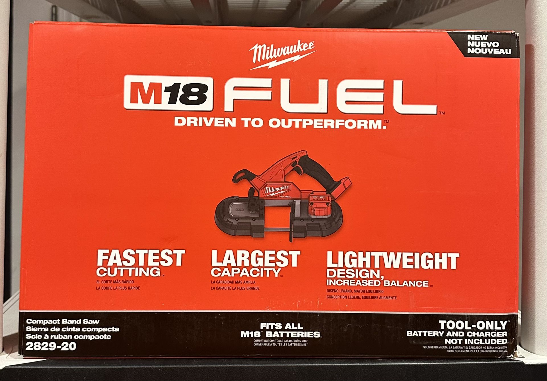 Milwaukee M18 FUEL 18V Lithium-lon Brushless Cordless Compact Bandsaw (Tool-Only)