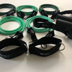 NEW Home Cables Resistance Bands Set (stackable 150lbs & hypoallergenic) 