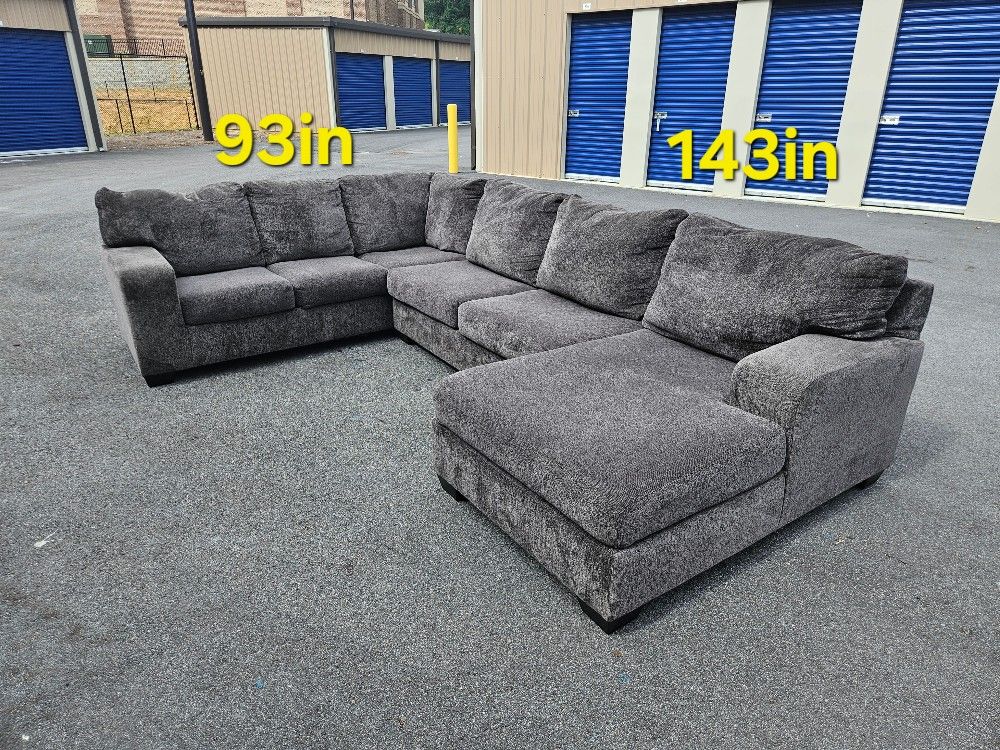 FREE DELIVERY Couch Sofa Chaise Sectional 3 PC Grey