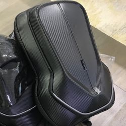 Carbon Fiber Style Viynl Bike School Backpack! 17” Laptop No Problem 