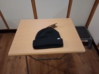 Men's Nike Terra futura 365 short cuffed beanie hat brand new all black