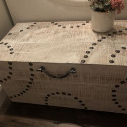 Rustic Storage Trunk Table