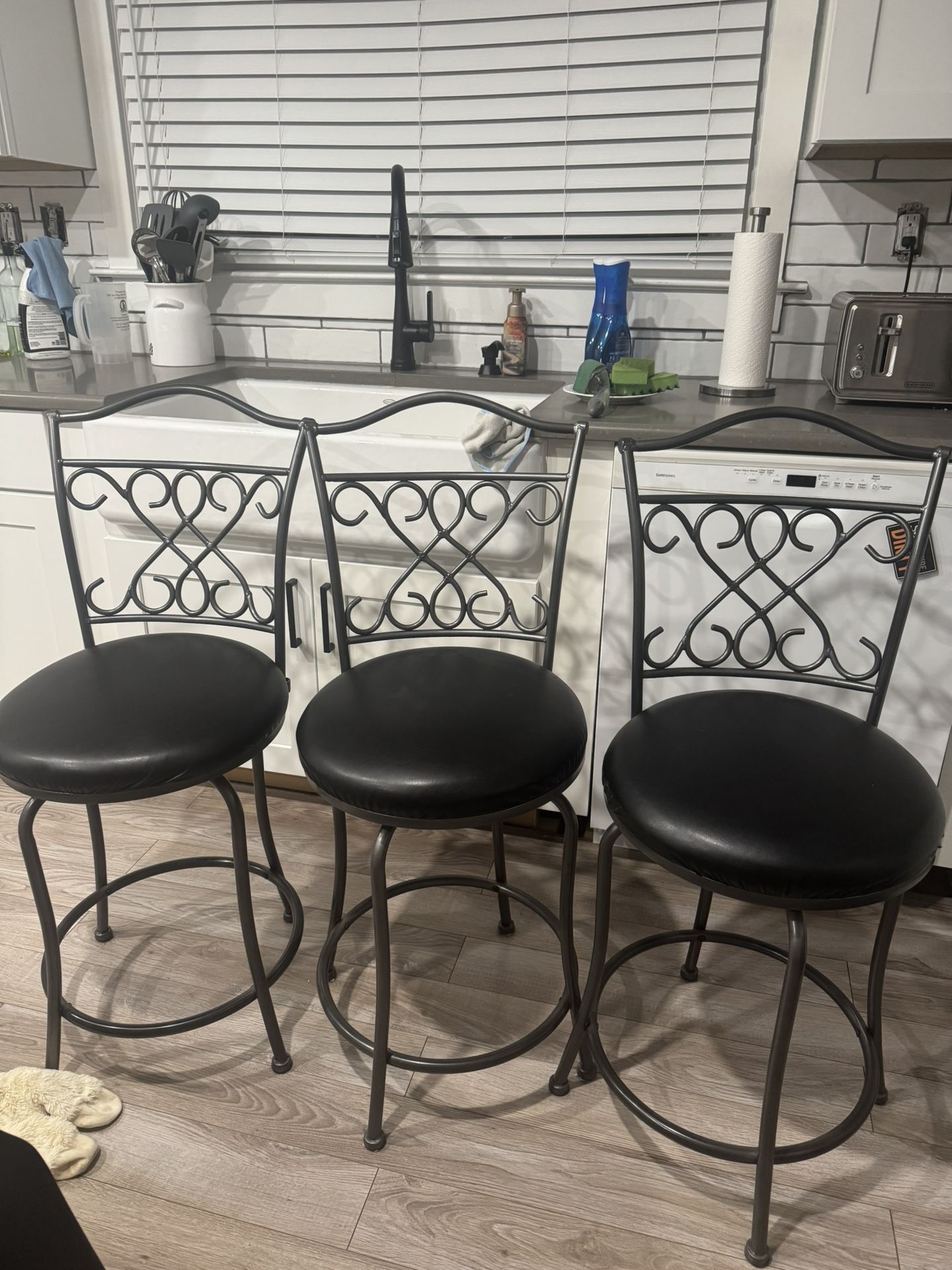 Set Of 6 Counter Height Stools 