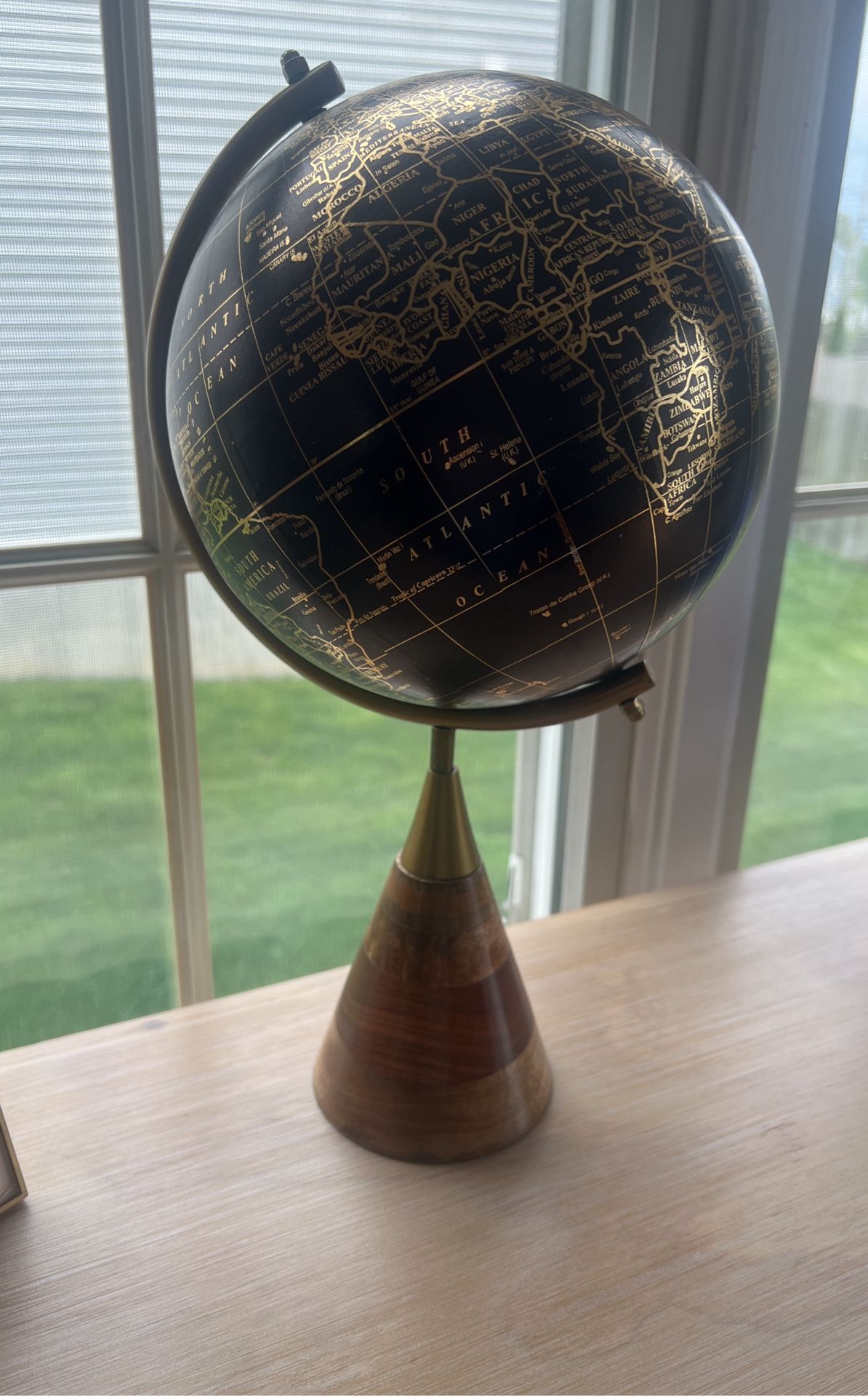 Black And Gold Decorative Globe