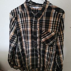 Plaid Button Up Shirt 