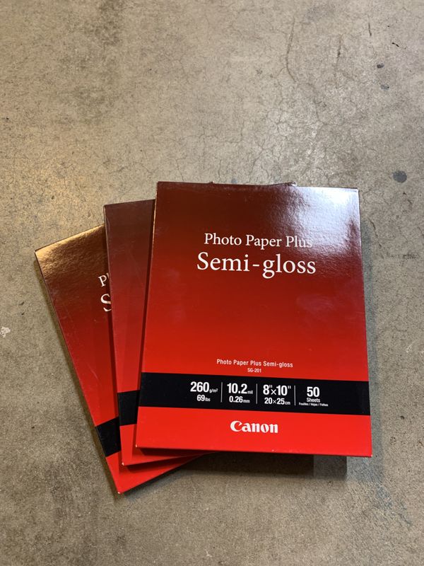 Canon 8x10 photo paper semi gloss 14 each for Sale in Industry, CA OfferUp