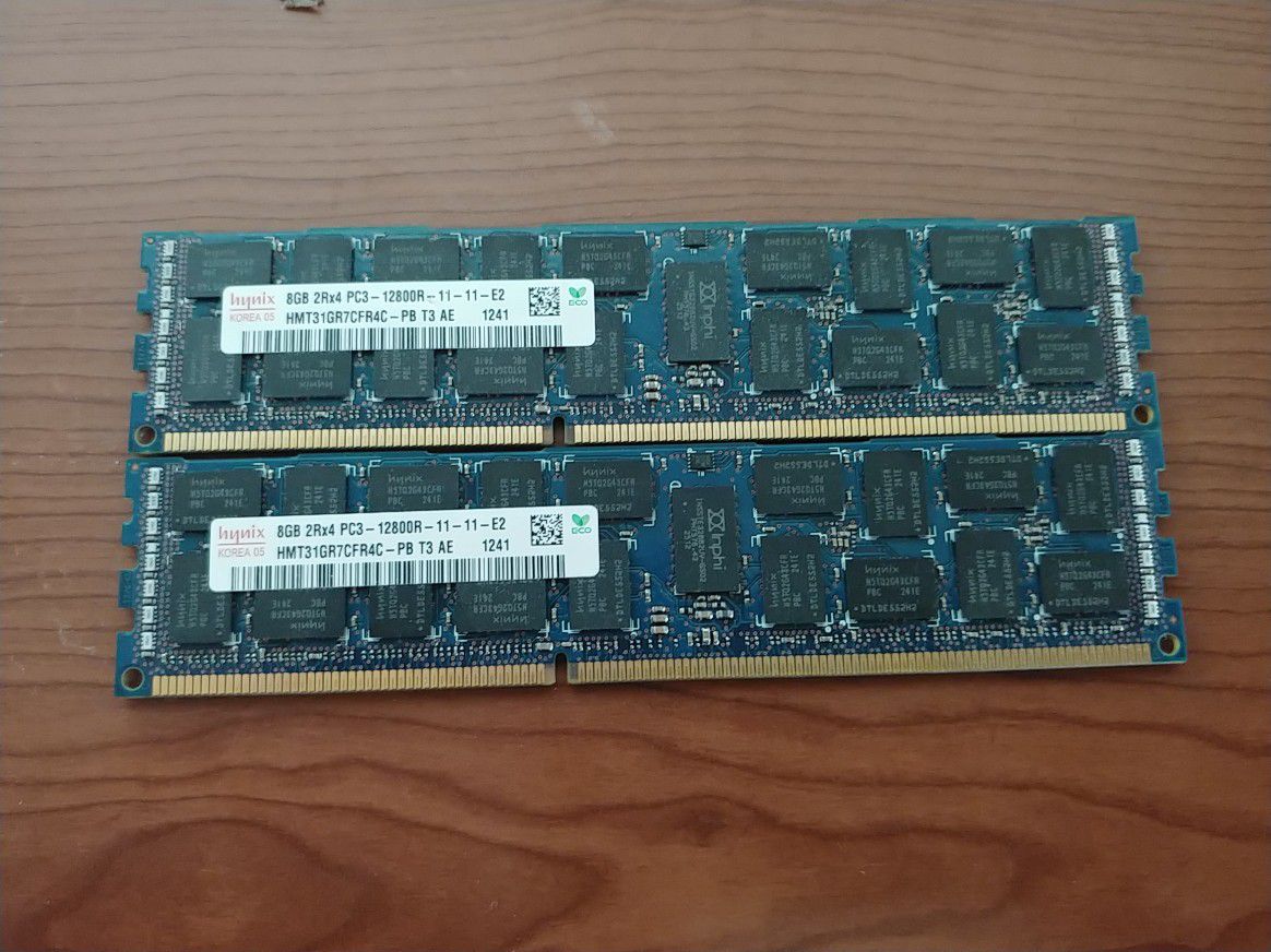 EC DDR3 ram, various sizes and speeds