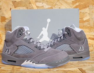 Air Jordan Retro 5's (Wolf Grey)
