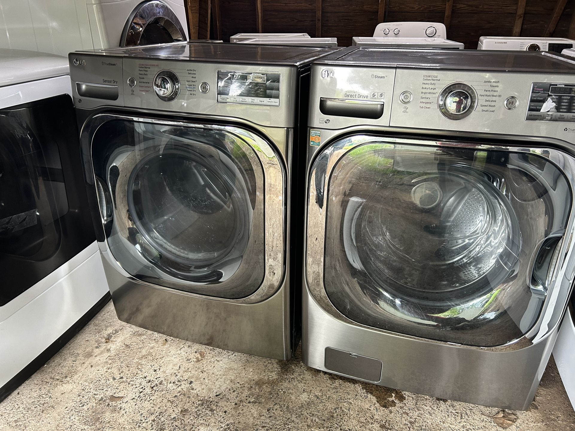 Set Washer And Dryer Lg Mega Capacity