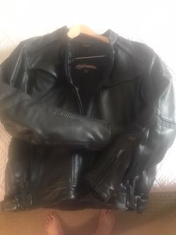 Black Leather Touring Motorcycle Jacket