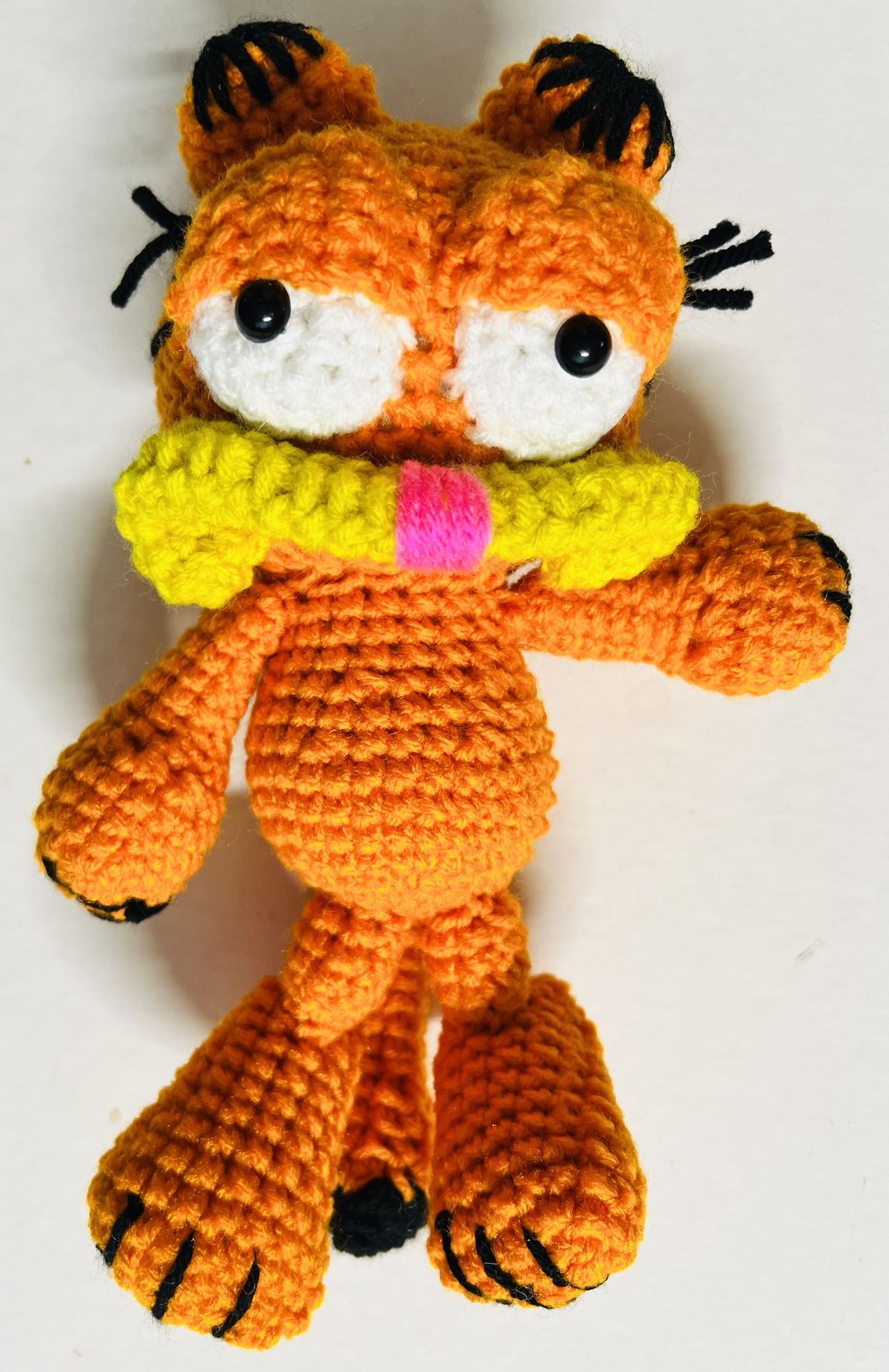 GARFIELD CAT Crochet Doll PLUSH figure toy Amigurumi handmade NEW-USA seller