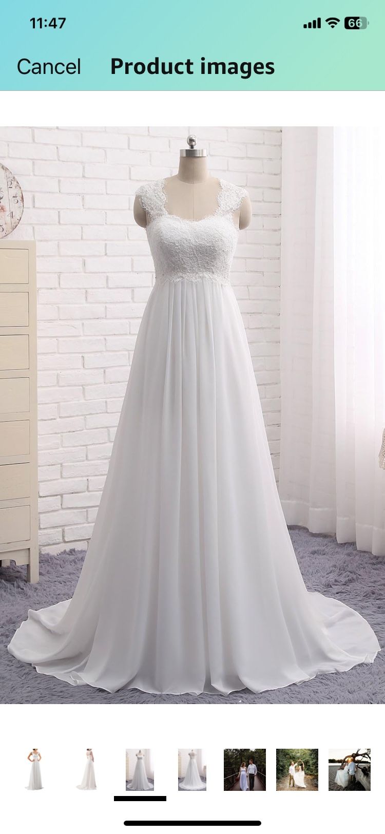 Sleeveless Wedding Dress